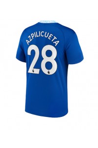 Chelsea Cesar Azpilicueta #28 Voetbaltruitje Thuis tenue 2022-23 Korte Mouw